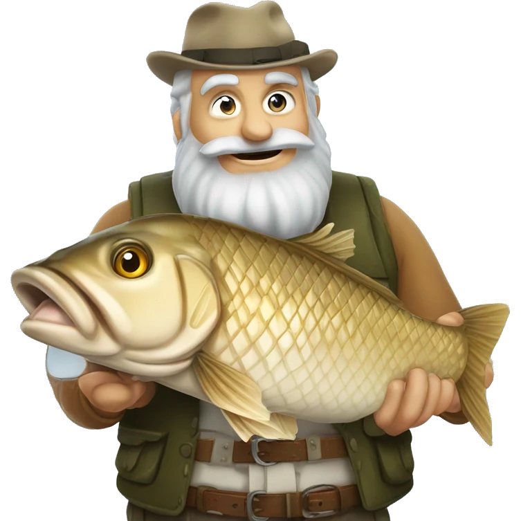 A franconian carp with a Beer  emoji