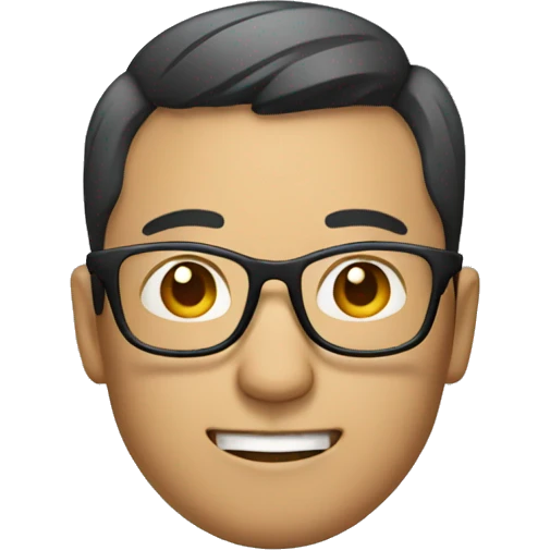 asian developer with glasses emoji