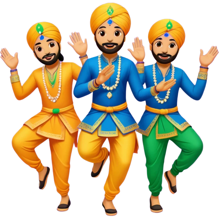 Sikh  Punjabi music bhangra emoji