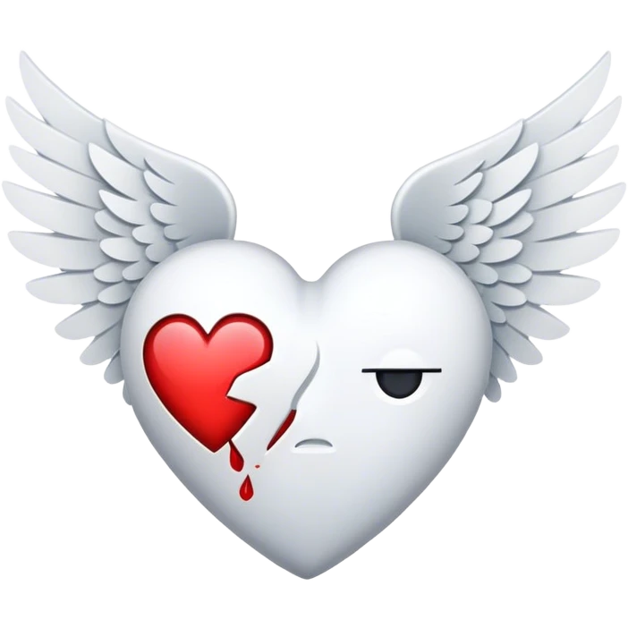 Broken heart with wings  emoji