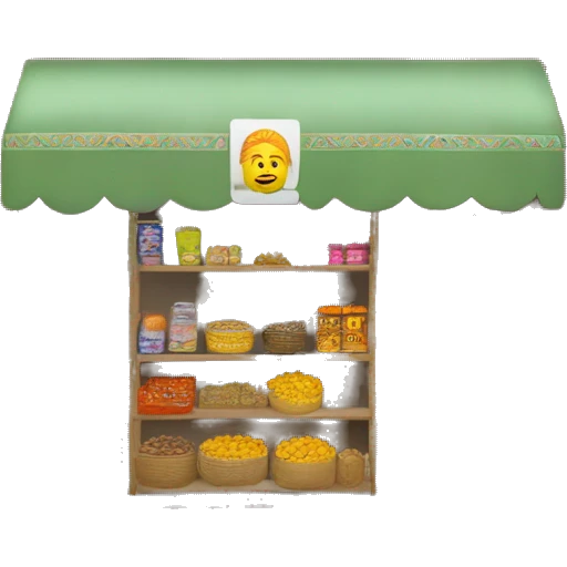local indian kirana shop - minimal yet clearly recognizable emoji