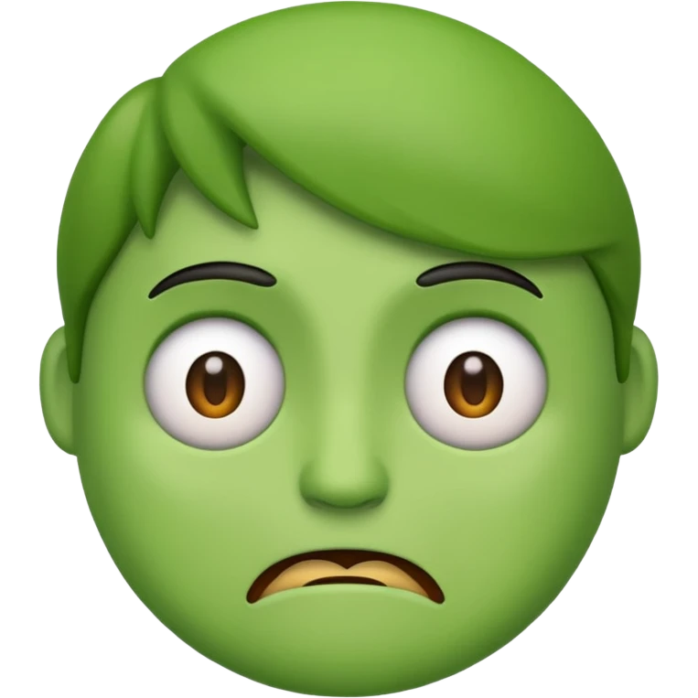 an emoji’s face showing ew  emoji