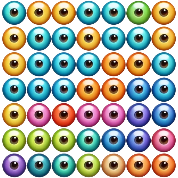 mass of eyeballs emoji