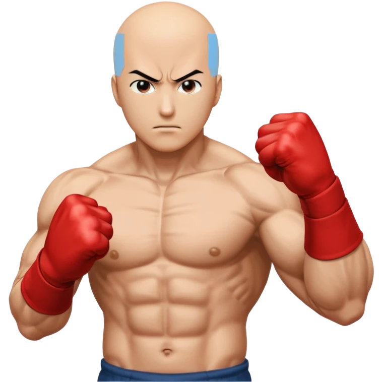 Saitama red hand punch emoji