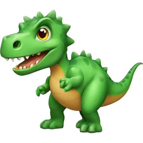 dinosaur developing software emoji