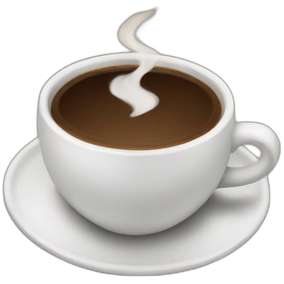Coffee warning you to quit emoji