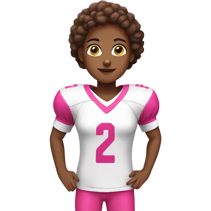 Football jersey pink for girls emoji