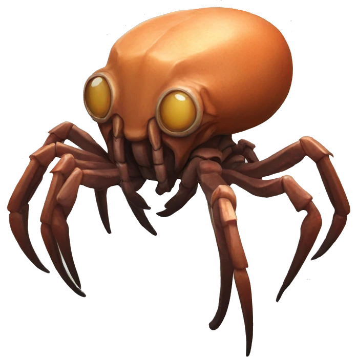 headcrab from half-life with four legs eyesless emoji