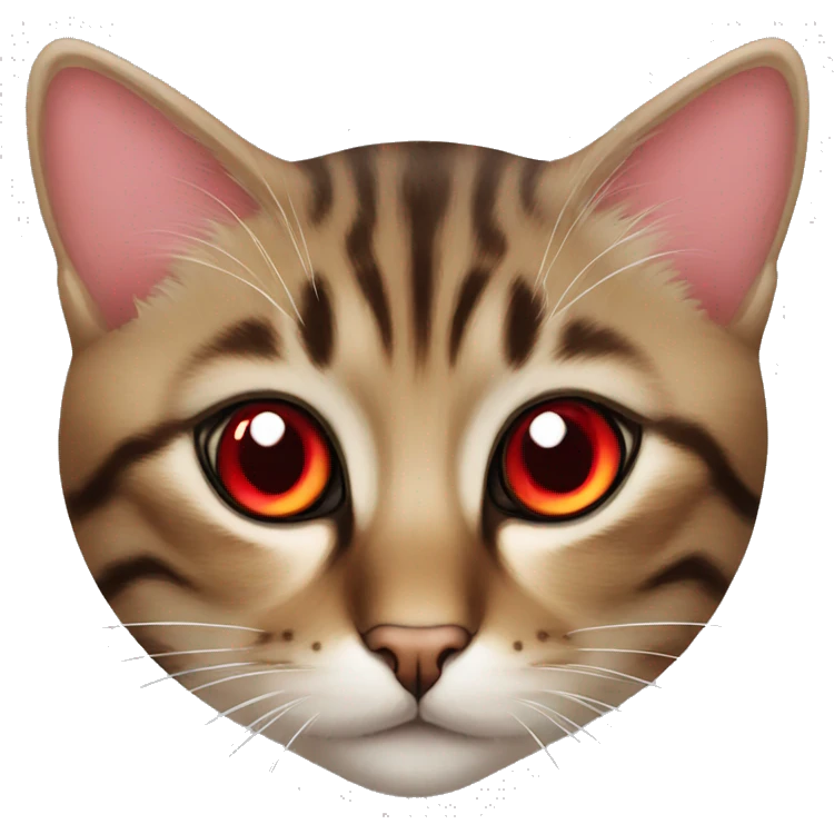 Cat eye red emoji
