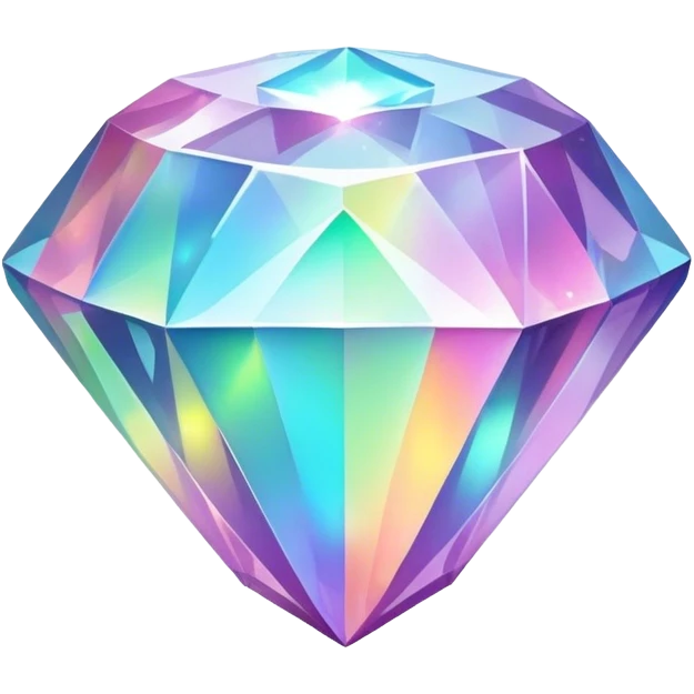 Holographic gem emoji