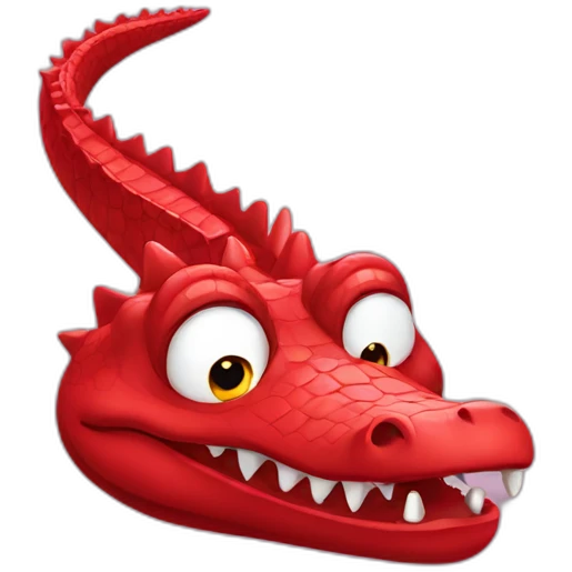red crocodile emoji