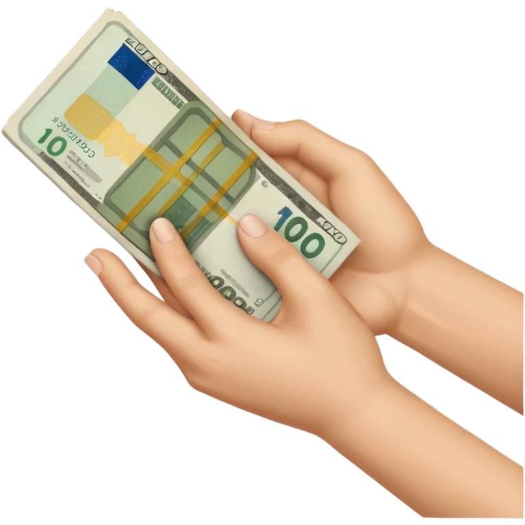 1000 euros gives to friend emoji