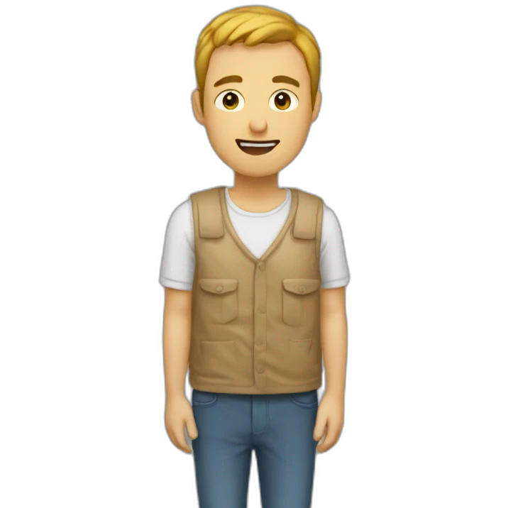 Homme à la mide emoji