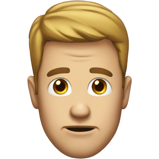 Man with loser written on his face emoji