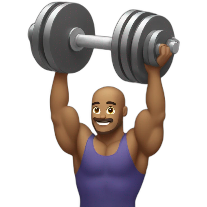lifting a dumbell with one arm emoji