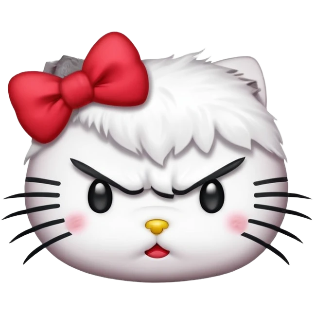 Angry hello kitty  emoji
