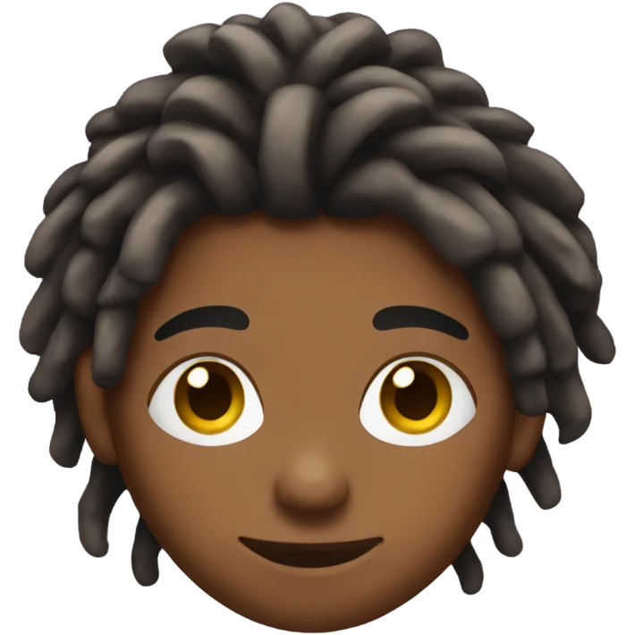 Brown skinned boy with dreads emoji