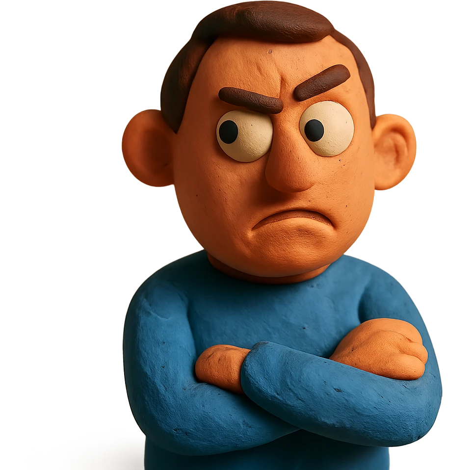 figure with a raised eyebrow, looking suspicious emoji