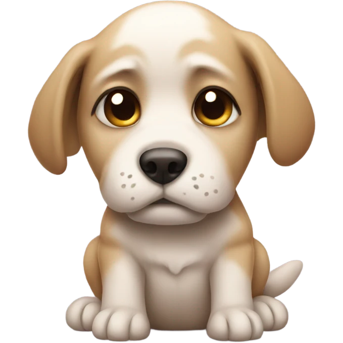 Sad puppy emoji
