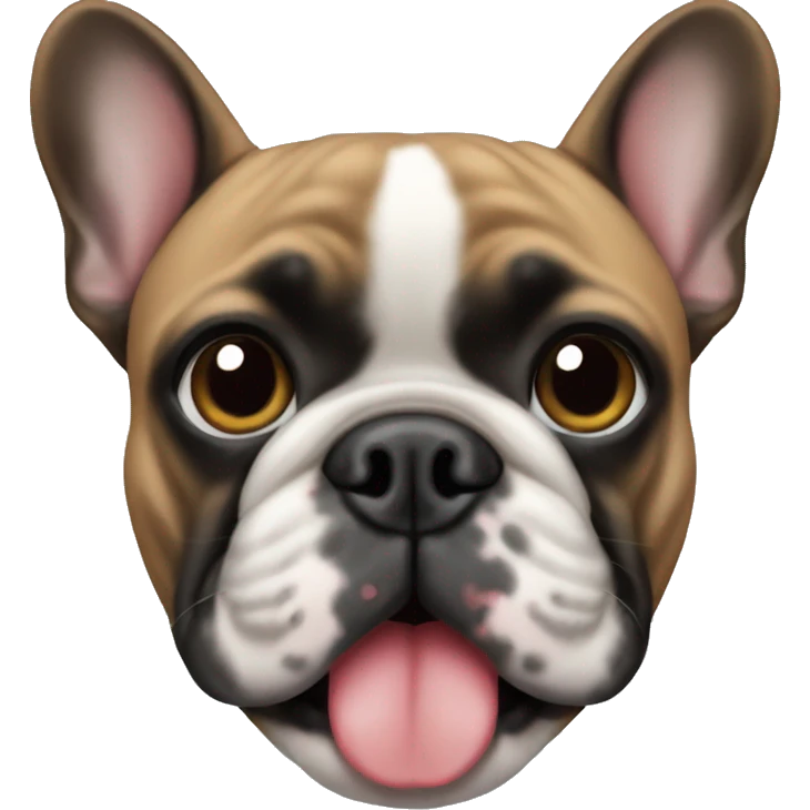 Black french bulldog emoji