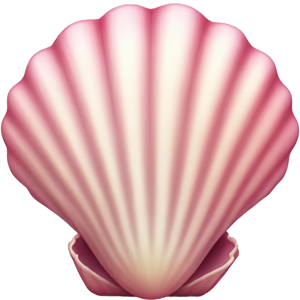 Pink seashell emoji