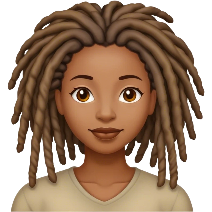 Black woman with locs hello emoji