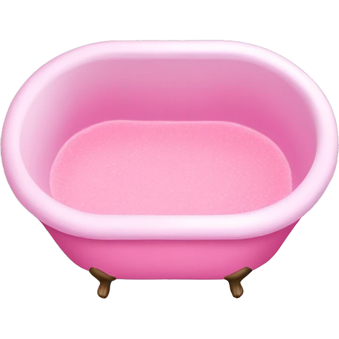 Pink bath emoji