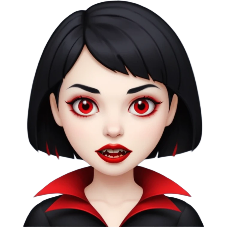 short hair vampire girl emoji