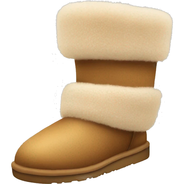 Uggs fuzzy shoes angle is from on top  emoji