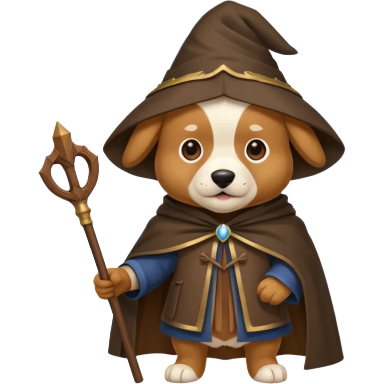 Dog wizard emoji