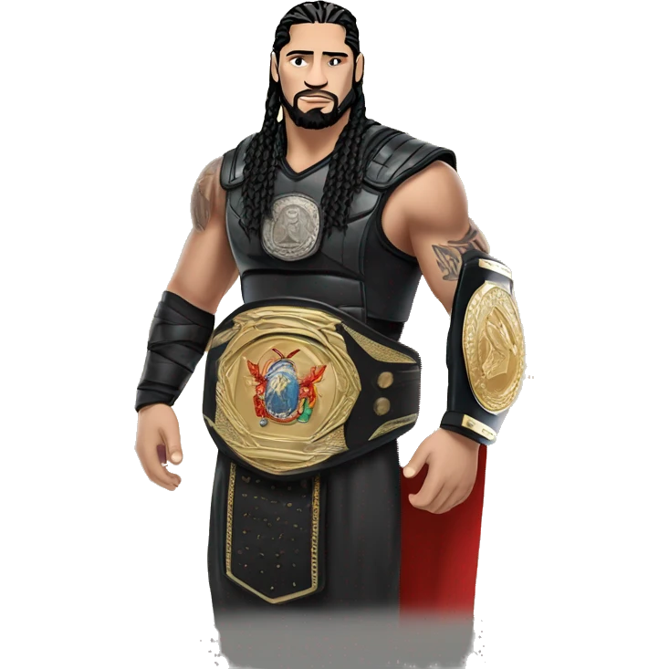 Roman Reigns with championchief belt emoji
