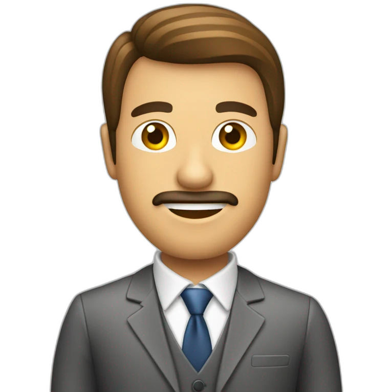 hombre de traje y una computadora emoji