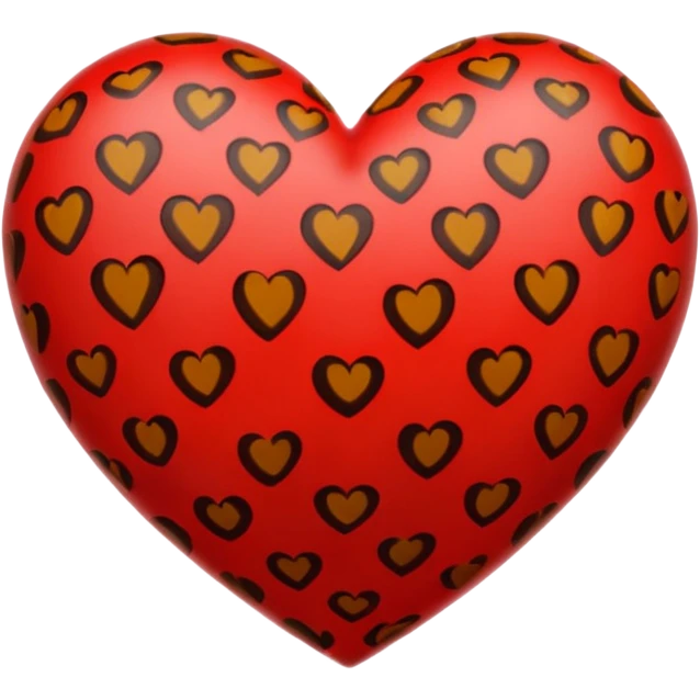un cuore leopardato non giallo emoji