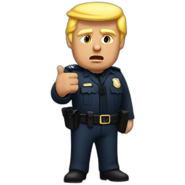 trump-getting-arrested emoji