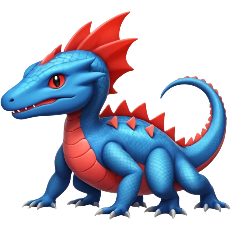 Salandit-Salamence-Heliolisk-Helioptile-fusion  emoji