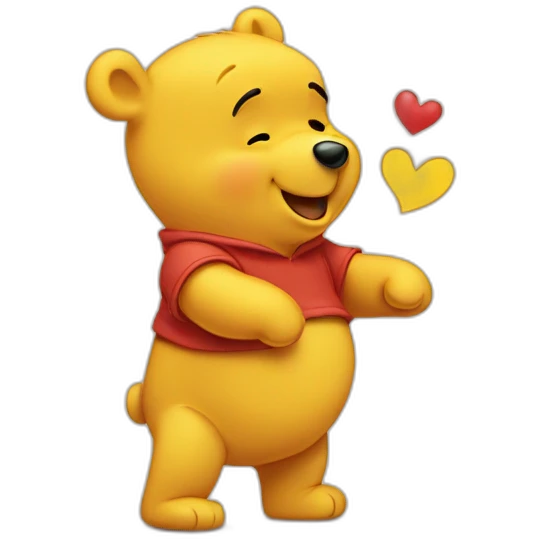 Pooh saying thanks emoji
