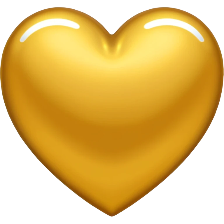 coração dourado emoji