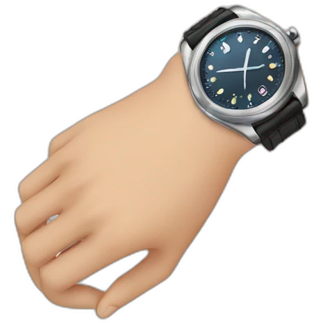 hand watch emoji