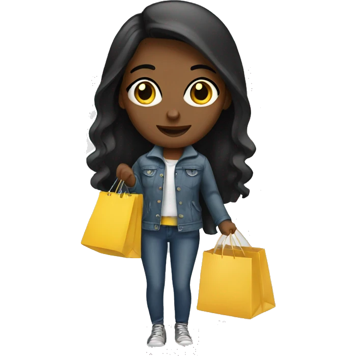 Girls shopping emoji