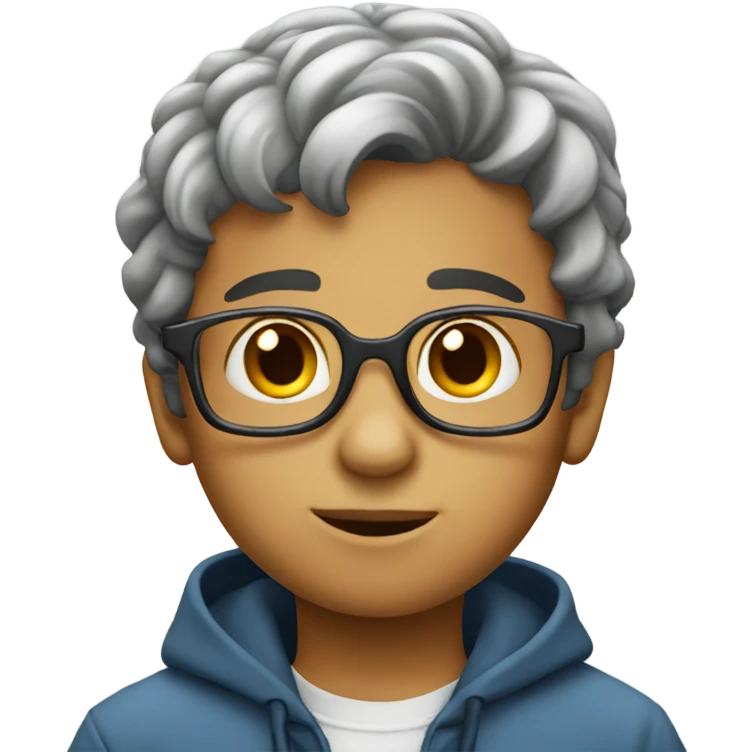 Genius little boy emoji