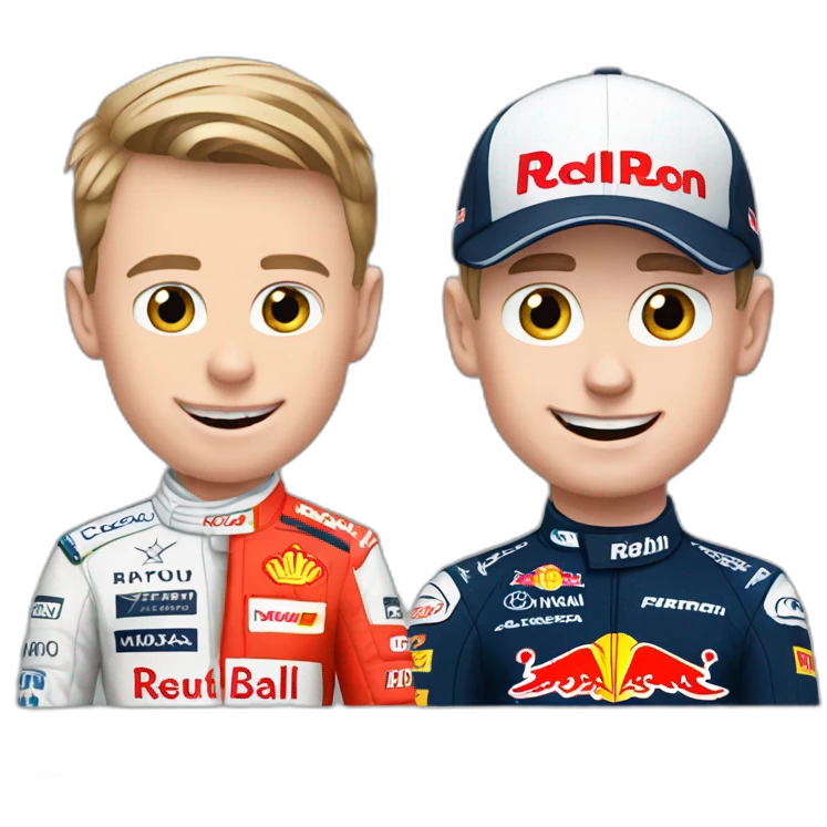 Putin and max verstappen in formula 1 emoji
