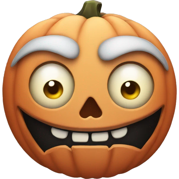 scary halloween face emoji