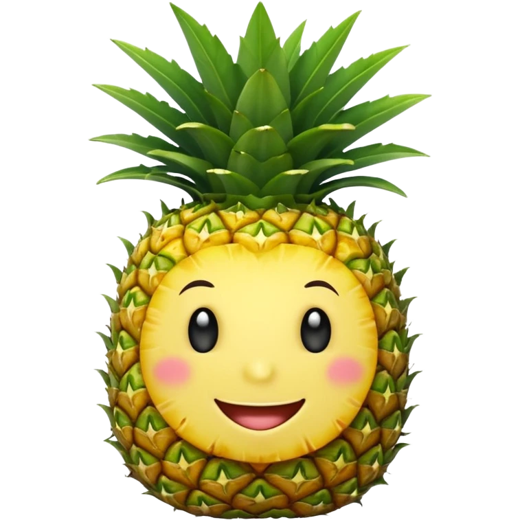 Do a very happy pinapple emoji emoji