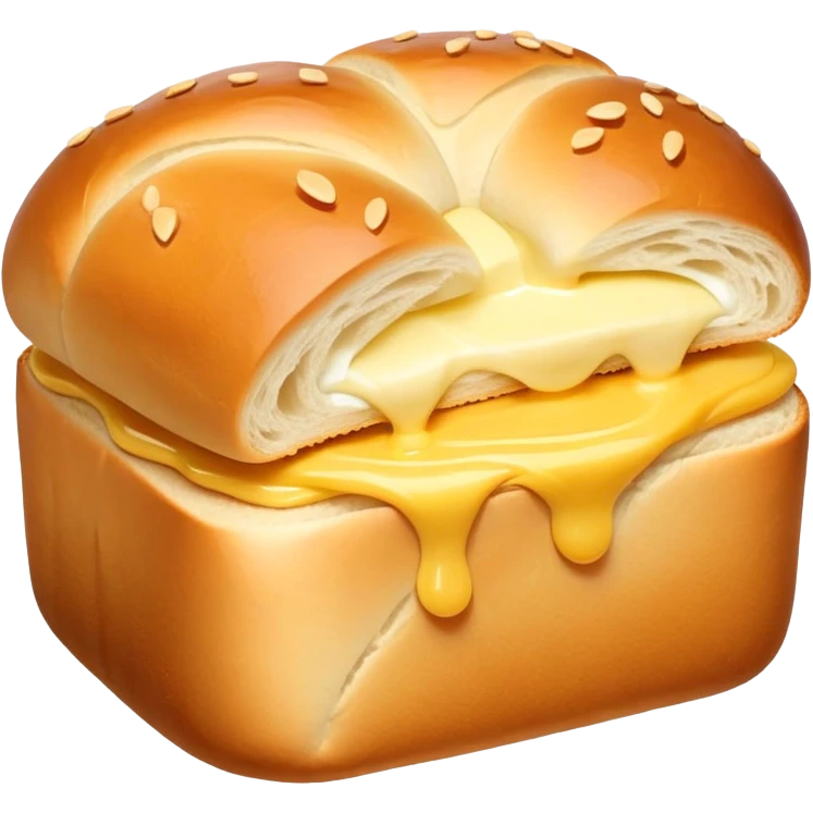 Bread roll and butter emoji