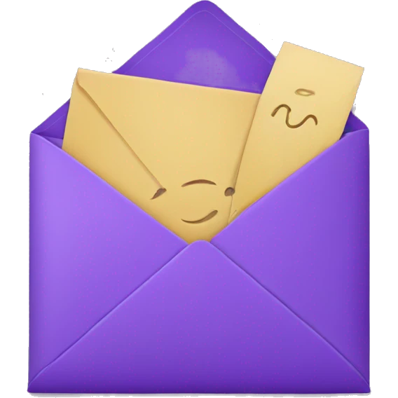 purple envelope emoji