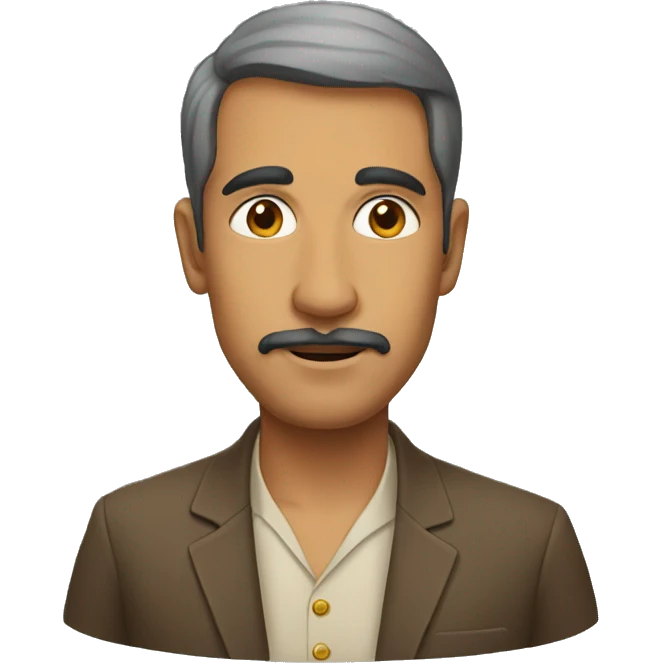 Smart man with Kshatiya Heritage emoji