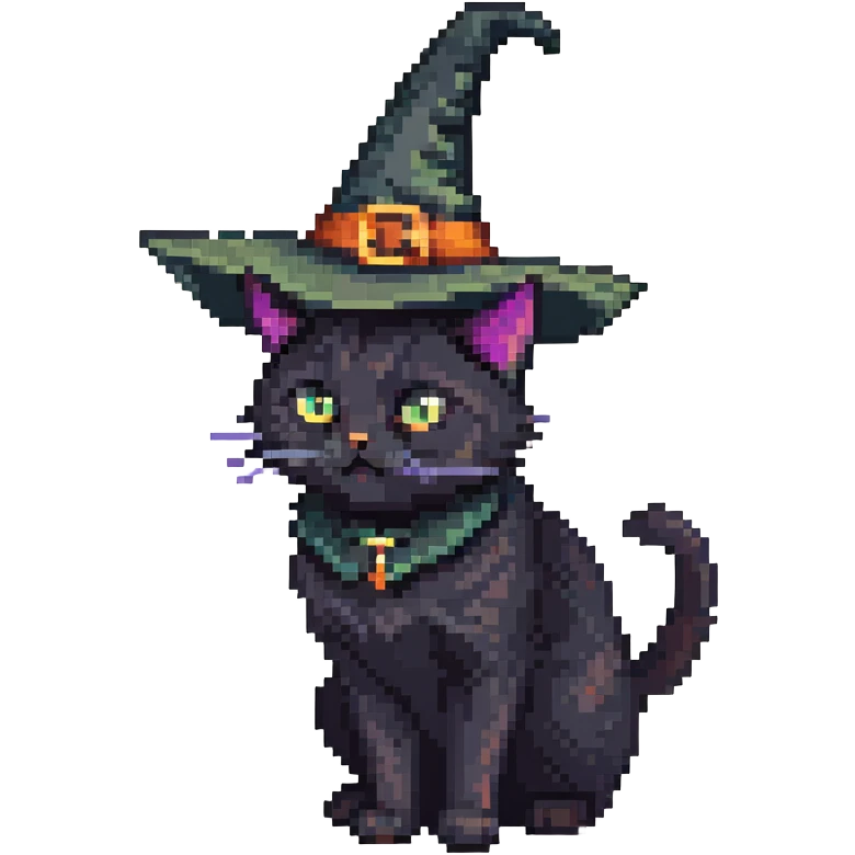 Witch cat emoji