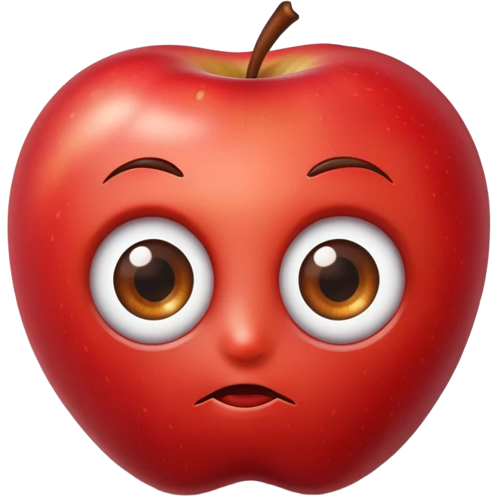 Apple and eye emoji