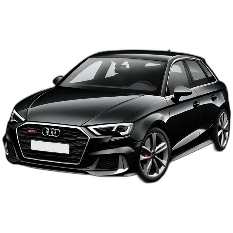 Audi a3 8y 2021 black emoji