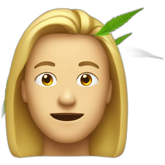 person on weed emoji